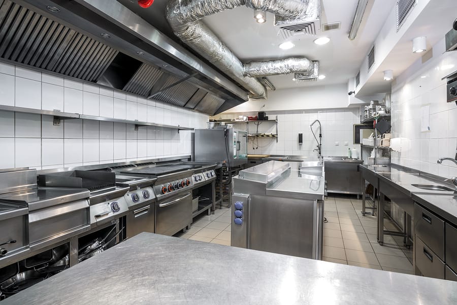 Modern Kitchen In The Restaurant Modern Kitchen In The Restaurant